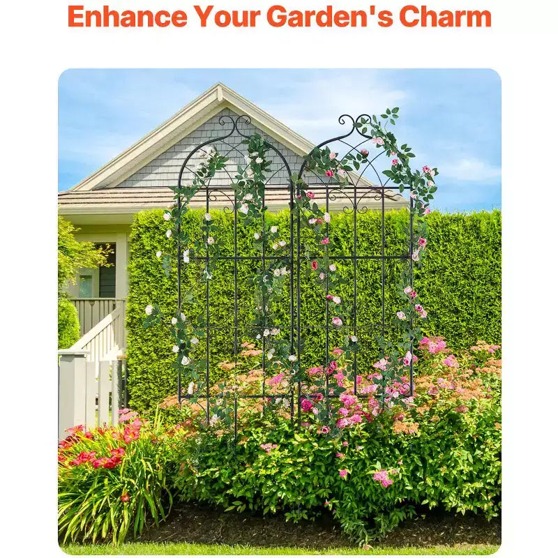 Trellis de jardin pour plantes grimpantes Treillis extérieur pour rosiers grimpants