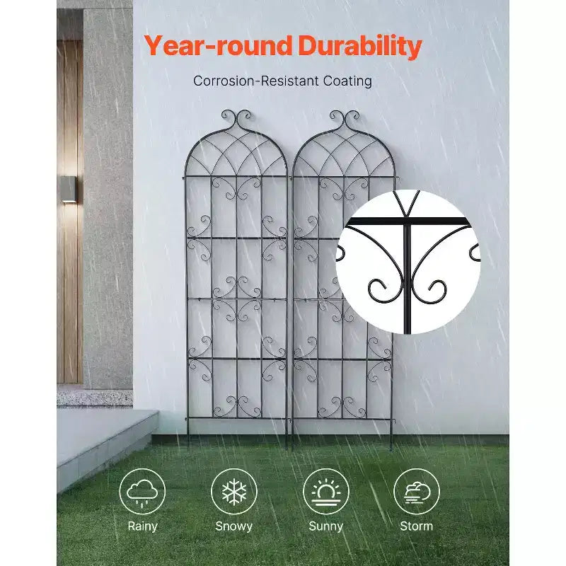 Trellis de jardin pour plantes grimpantes Treillis extérieur pour rosiers grimpants