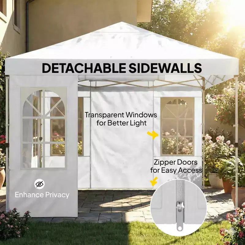 Tonnelle instantanée avec parois latérales