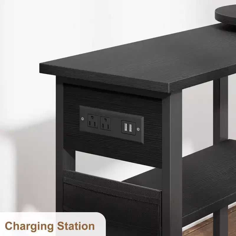 Table d'appoint pivotante avec roulettes blocables