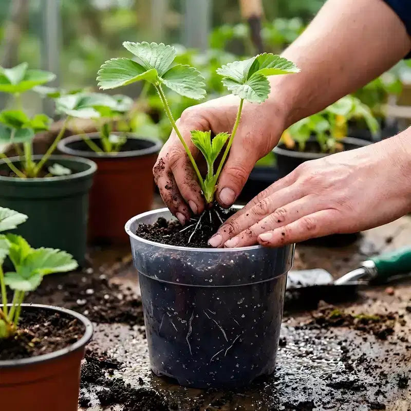 Lot de 20 pots de pépinière transparents pour plantes, pots de fleurs en plastique très transparents