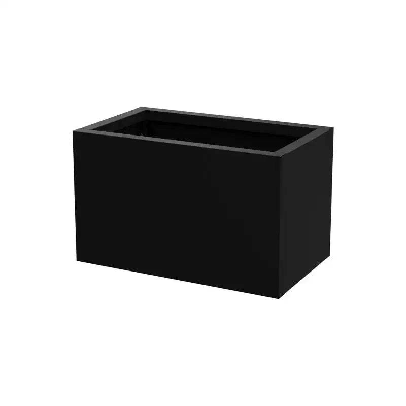 Jardinière rectangulaire en métal de style moderne, résistante aux intempéries, robuste et durable