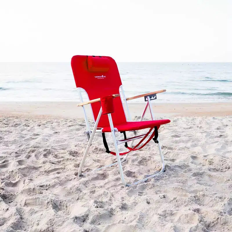 Chaise de plage portable d'extérieur pour poids lourds