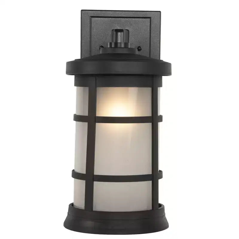Applique murale Composite Lanterns en noir texturé