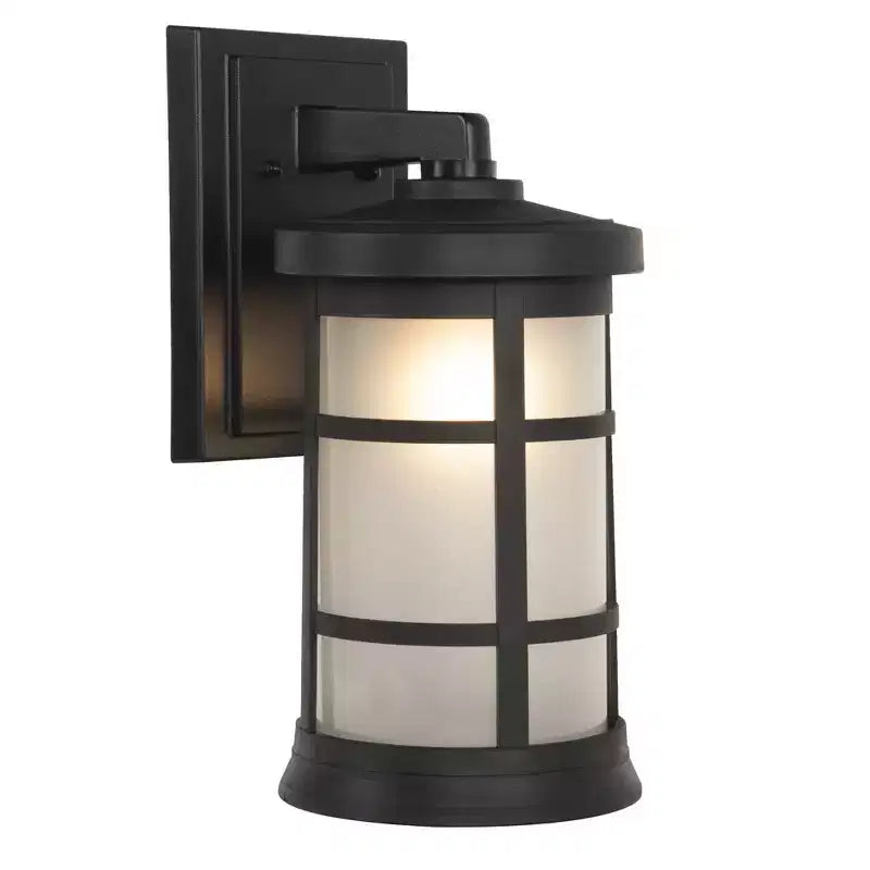 Applique murale Composite Lanterns en noir texturé