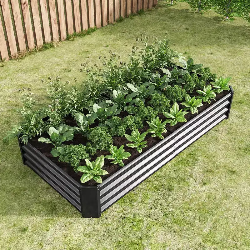 Jardinière surélevée, Bac de culture extérieur rectangulaire