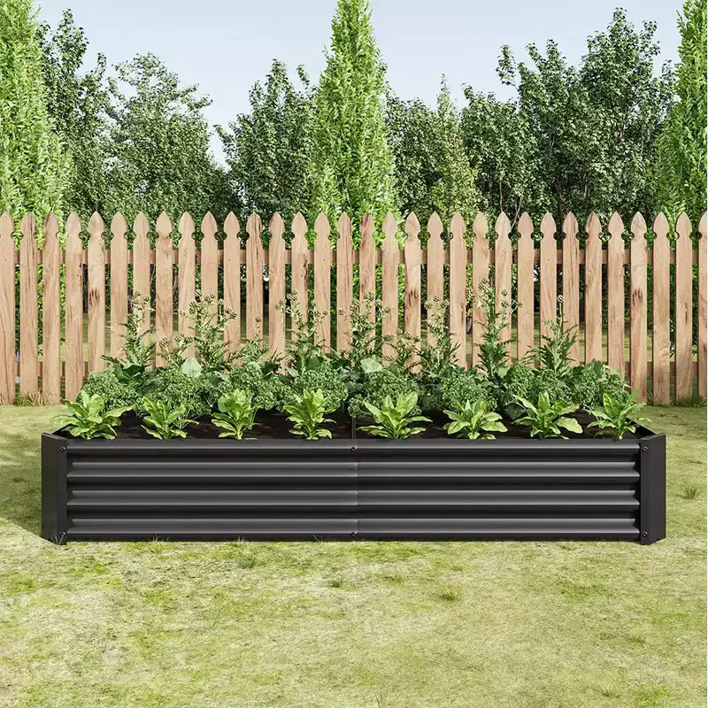 Jardinière surélevée, Bac de culture extérieur rectangulaire