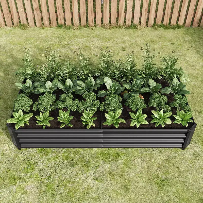 Jardinière surélevée, Bac de culture extérieur rectangulaire