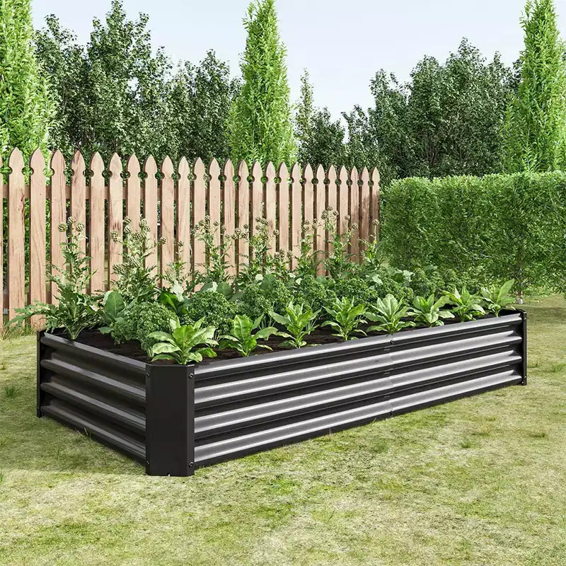 Jardinière surélevée, Bac de culture extérieur rectangulaire